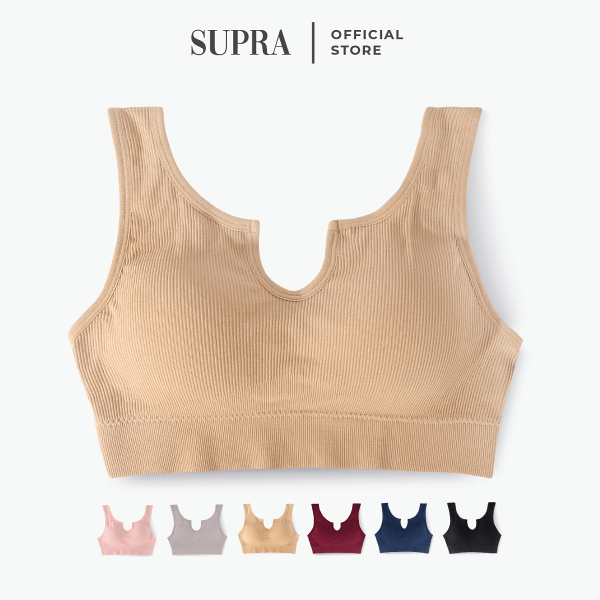 Cellah SportsBra - Ribbed Seamless bra - SupraSports