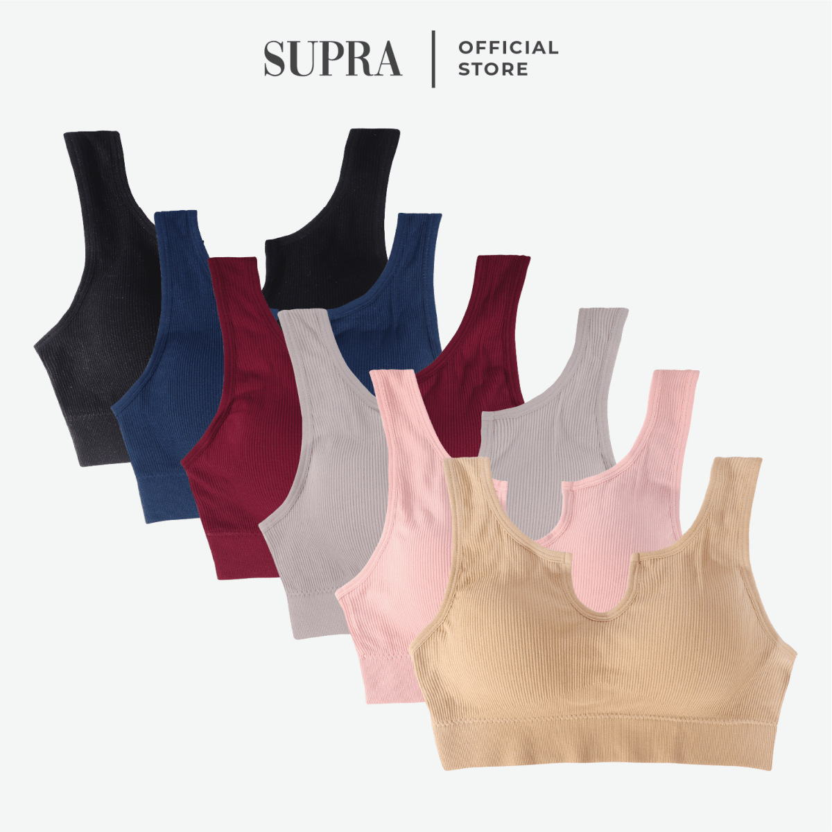 Cellah SportsBra - Ribbed Seamless bra - SupraSports