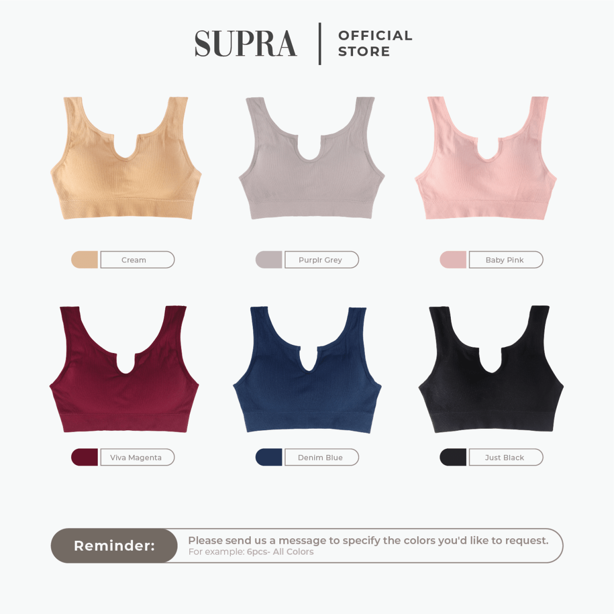 Cellah SportsBra - Ribbed Seamless bra - SupraSports