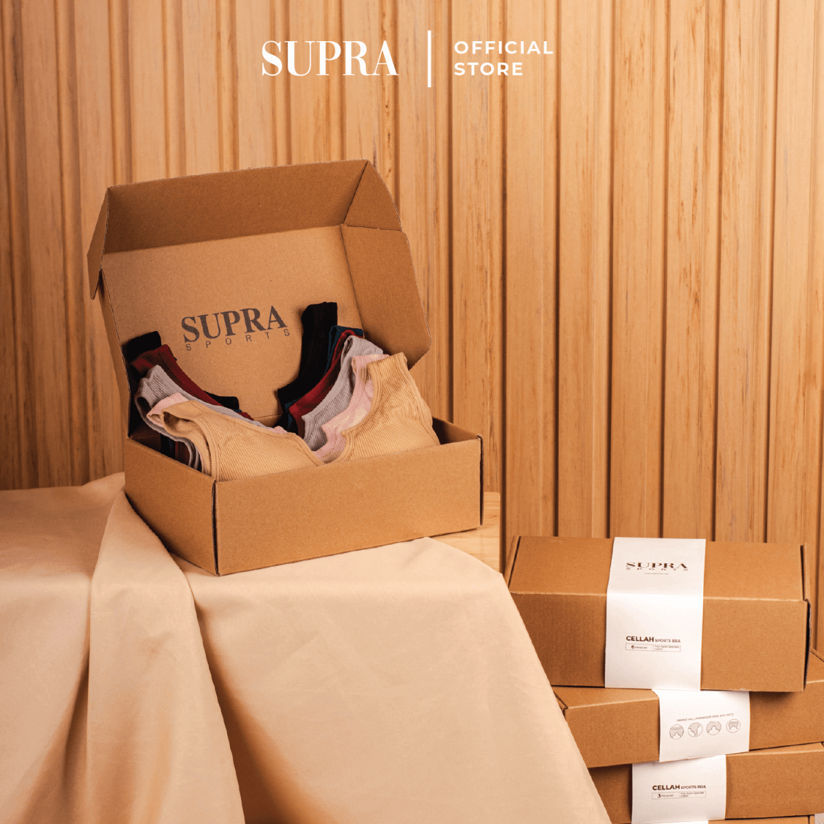 Cellah SportsBra - Ribbed Seamless bra - SupraSports