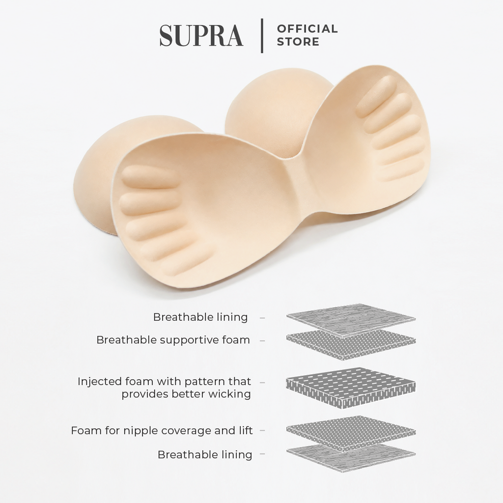 Fettle Bra Foam Pads - 5pcs