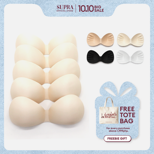 Fettle Bra Foam Pads - 5pcs