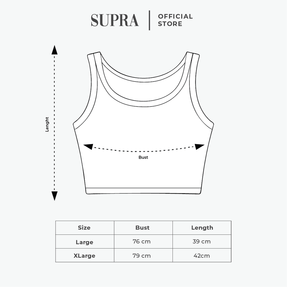 Size chart in centimeters