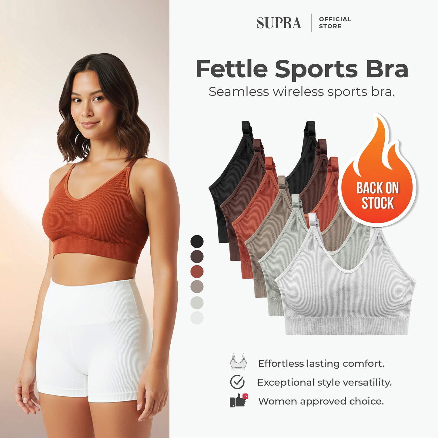 FETTLE bra - seamless sports bra