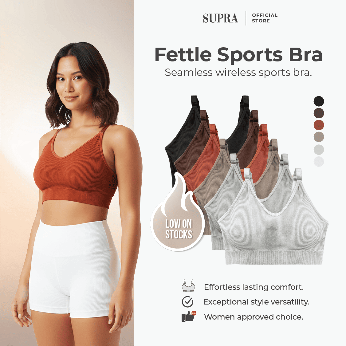 FETTLE bra - seamless sports bra