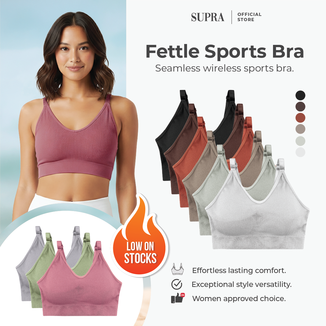 FETTLE bra - seamless sports bra