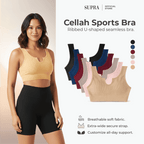 Cellah Sports Bra - Ribbed Seamless bra