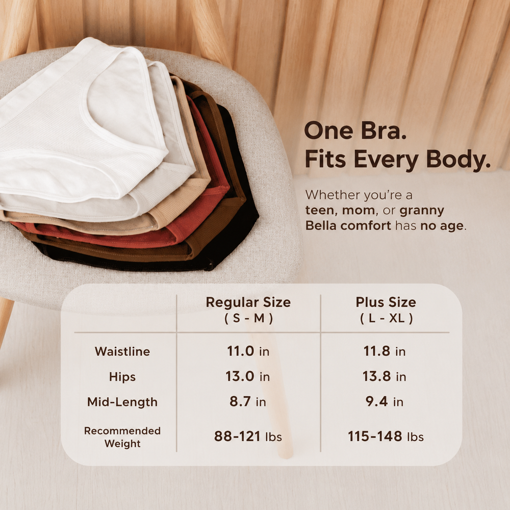Size chart in inches