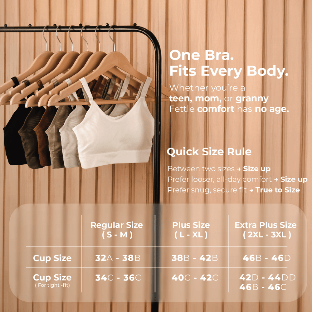 Size chart in centimeters