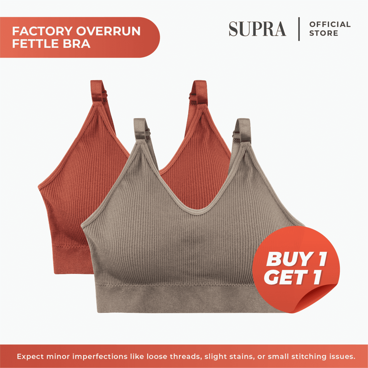 [FACTORY OVERRUNS] FETTLE bra - seamless sports bra (minor imperfections) - SupraSports