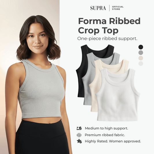 Forma Ribbed Crop Top - SupraSports