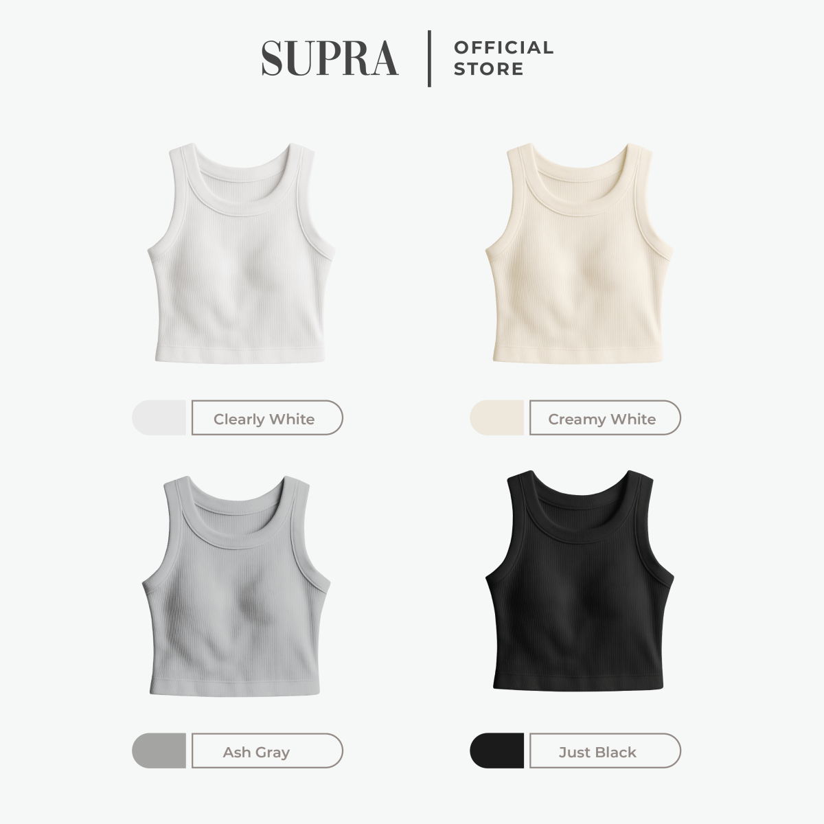 Forma Ribbed Crop Top - SupraSports