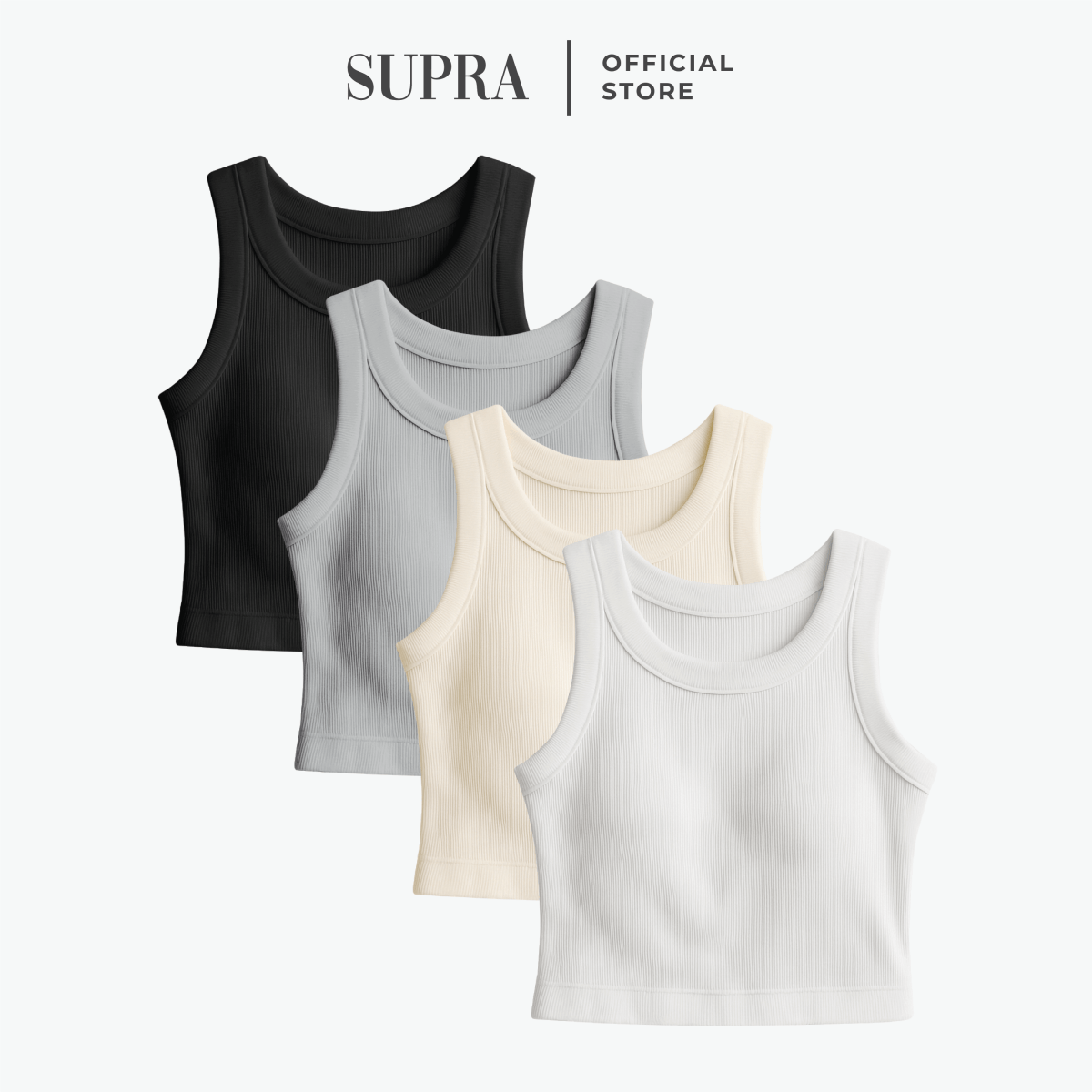 Forma Ribbed Crop Top - SupraSports